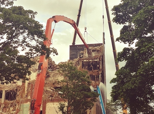 Abrissarbeiten auch über Pfingsten