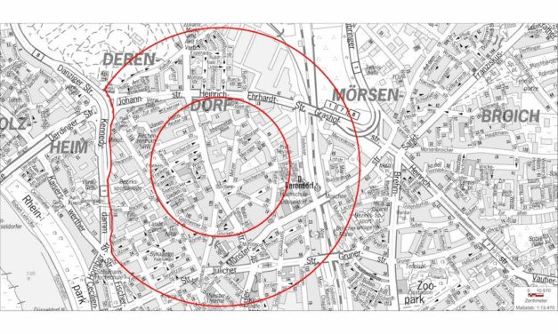 Bombenfund in Derendorf: Entschärfung einer englischen 10-Zentner Bombe für heute Abend geplant