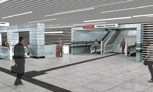 Bahnhof “Flughafen Terminal”: Entwürfe für Kunst am Bau im Stadtmuseum zu&nbsp;sehen