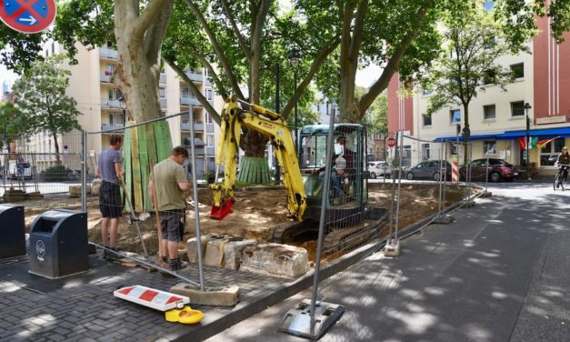 Neuer  kleiner Park in Pempelfort