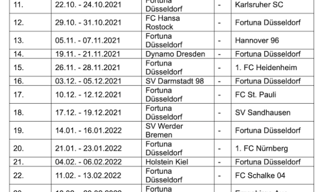 Fortuna startet in Sandhausen