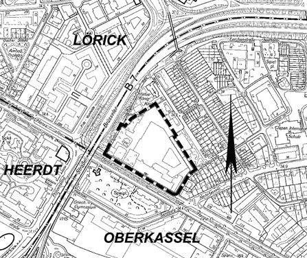 Neue Nutzung an der Hansaallee 190 in Oberkassel