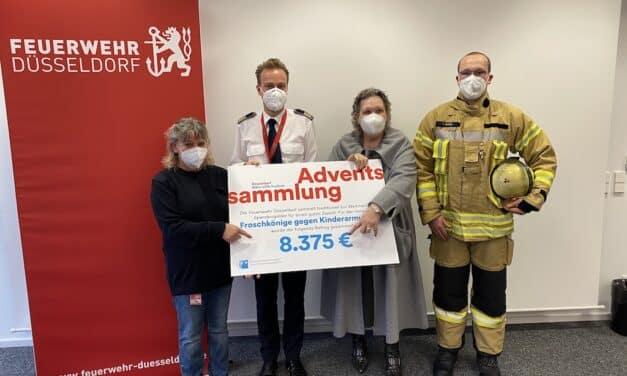 Adventssammlungen der Feuerwehr Düsseldorf ein voller Erfolg