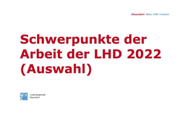 Schwerpunkte der Arbeit der LHD für&nbsp;2022