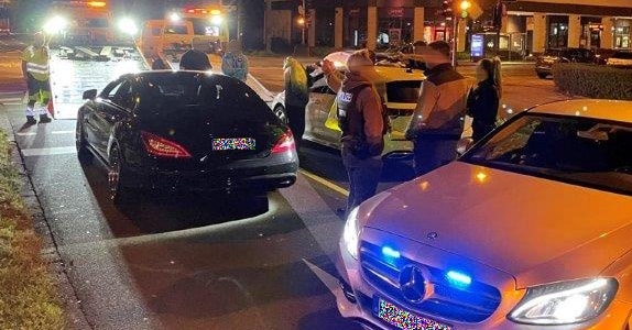 Kraftfahrzeugrennen in Düsseldorf Bilk