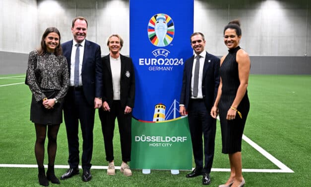 Drei starke Frauen sind die Botschafterinnen der Host City Düsseldorf bei der UEFA EURO&nbsp;2024