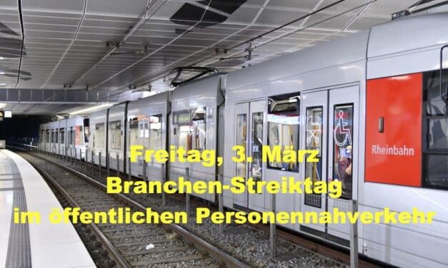 Freitag Branchenstreiktag im&nbsp;ÖPNV