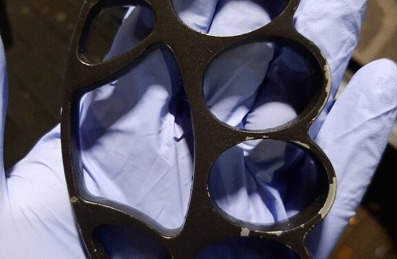 Kontrolle der Bundespolzei über die Einhaltung der Waffenverbotszone