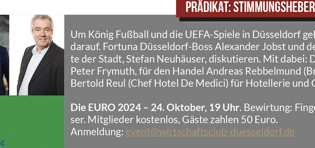 Was bringt die UEFA EM dem deutschen Fußball und der Stadt Düsseldorf&nbsp;?