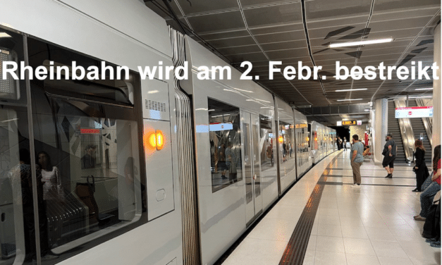Rheinbahn-Streik am 2. Februar: ver.di fordert Verbesserung der Arbeitsbedingungen im&nbsp;ÖPNV