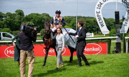 Englische Stute Darnation gewinnt die WEMPE 104. German 1.000 Guineas