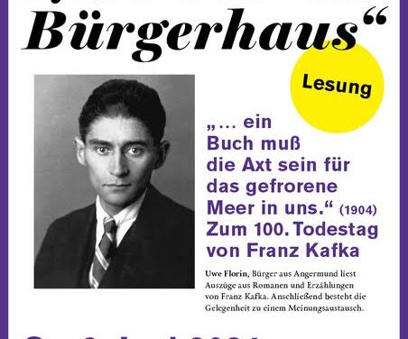 Kafka Lesung im Bürgerhaus Angermund