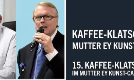 15. Kaffee Klatsch im Mutter Ey Kunst Kaffee mit Heribert Klein und Prof. Dr. med. Patrick J. Bastian