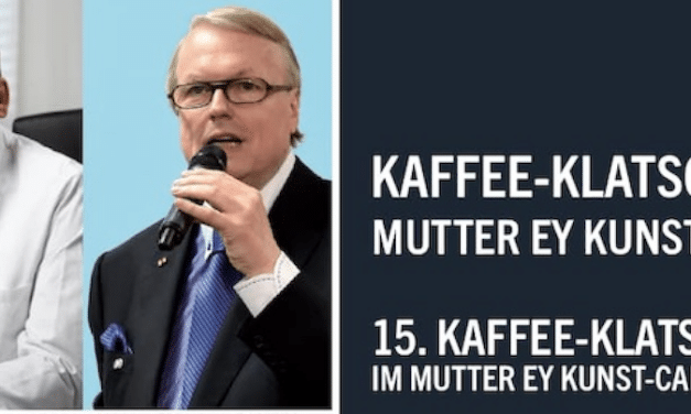 15. Kaffee Klatsch im Mutter Ey Kunst Kaffee mit Heribert Klein und Prof. Dr. med. Patrick J. Bastian