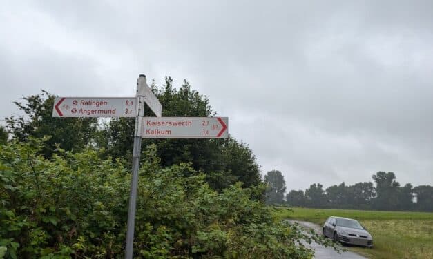 Die Sicherheit am Radweg Kalkumer Schlossallee