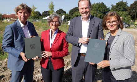 Zwei Förderbescheide ermöglichen den Bau eines bezahlbaren Wohnquartiers in Lierenfeld