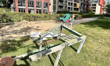 Städtische Auszubildende gestalten den Spielplatz im Berty-Albrecht-Park neu