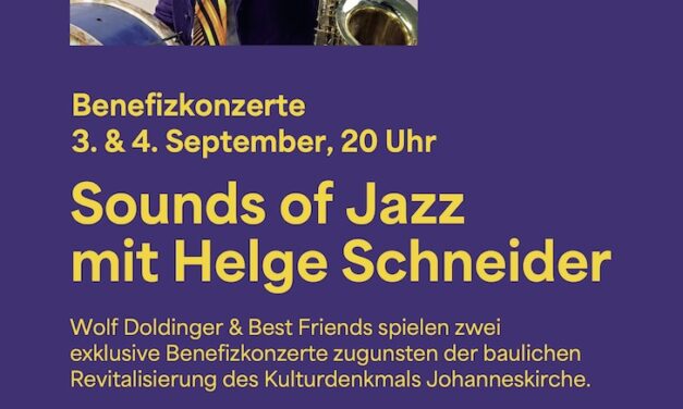 Benefizkonzerte zugunsten der Johanneskirche: „Sounds of Jazz“ mit Helge Schneider und Wolf Doldinger & Best Friends