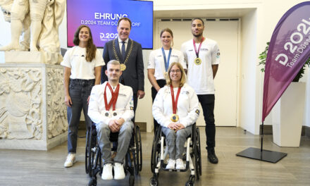 Sieben Medaillen für das D.2024 Team Düsseldorf: Spitzensportler im Rathaus geehrt