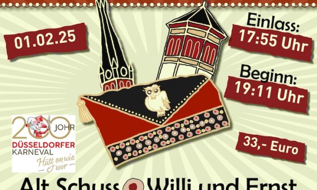 Das Düsseldorfer Narrencollegium (DNC), “Die Akademie der Narretei”, präsentiert seine traditionelle „Internationale Sitzung“!