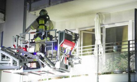 Zimmerbrand in einem Wohnhaus