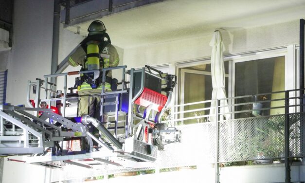 Zimmerbrand in einem Wohnhaus