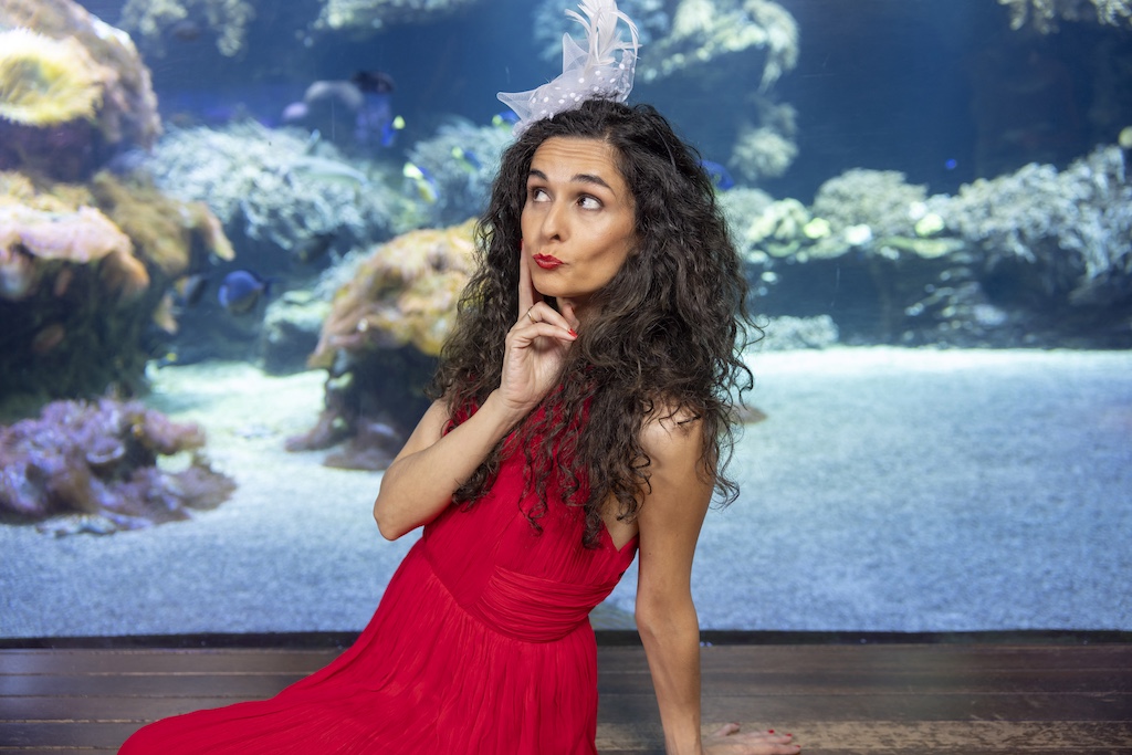 Elsa Garcia Tarraga bei der Oper „Cosi fan tutte“ im Aquazoo.Die ersten drei Aufführungen von Herbst bis Winter 2024 waren ein voller Erfolg.
