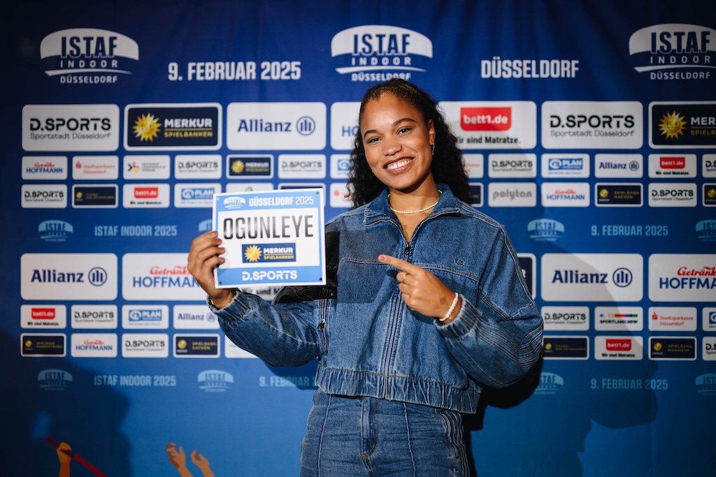 Yemisi Ogunleye: „Super, dass unsere Disziplin eine so große Bühne bekommt. Ich werde mit den Mädels in Düsseldorf und in Berlin zeigen, wie faszinierend Kugelstoßen ist. Vor so vielen Fans habe ich noch nie in der Halle gestoßen.“ Foto: ISTAF / Lukas Schulze  