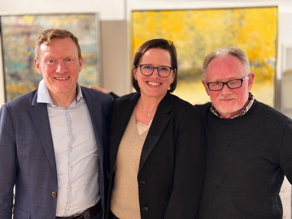 Der neue Vorstand (v.l.): Dietrich Ahrens, Münchhausen Catering und Schlossallee 1, Dagmar Böcker-Schüttgen, Böcker Immobilien, und Dietmar Hoffbauer, Tafeltraum Foto: Privat