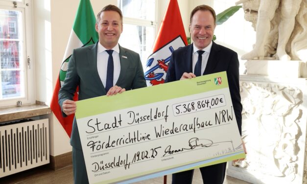 5,4 Millionen Euro für den Wiederaufbau: Düsseldorf erhält Unterstützung durch Bezirksregierung Düsseldorf