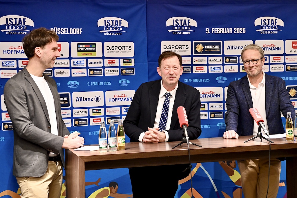 Pressekonferenz ISTAF Indoor Düsseldorf am 07.02.2025, Duesseldorf. © Lokalbüro