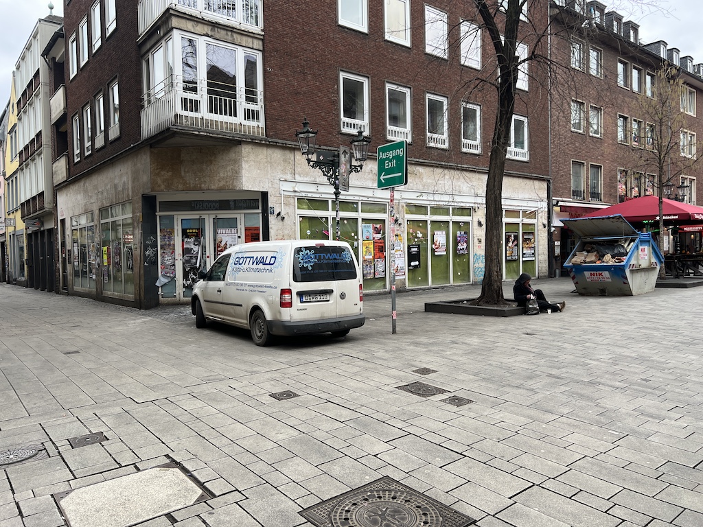 Bauarbeiten an der Baustelle in der Bolkerstraße © Lokalbüro