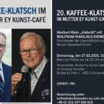 20. Talk in der Düsseldorfer Altstadt: Kaffee-Klatsch im Mutter Ey Kunst-Café