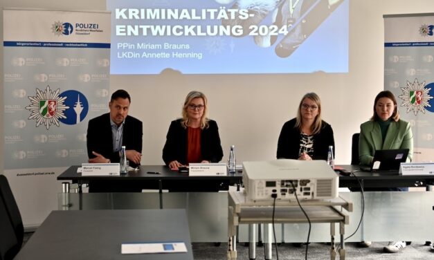 Kriminalitätsrückgang in Düsseldorf – Polizeistatistik 2024 vorgestellt