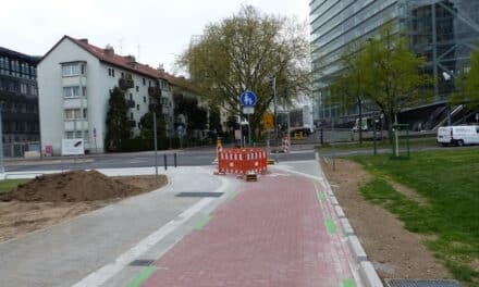 Nord-Süd-Radleitroute 1: Öffnung der Fahrradstraße am Landtag