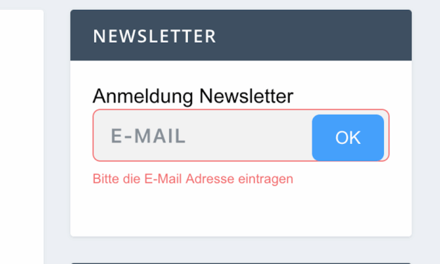 Unser Newsletter geht an den&nbsp;Start