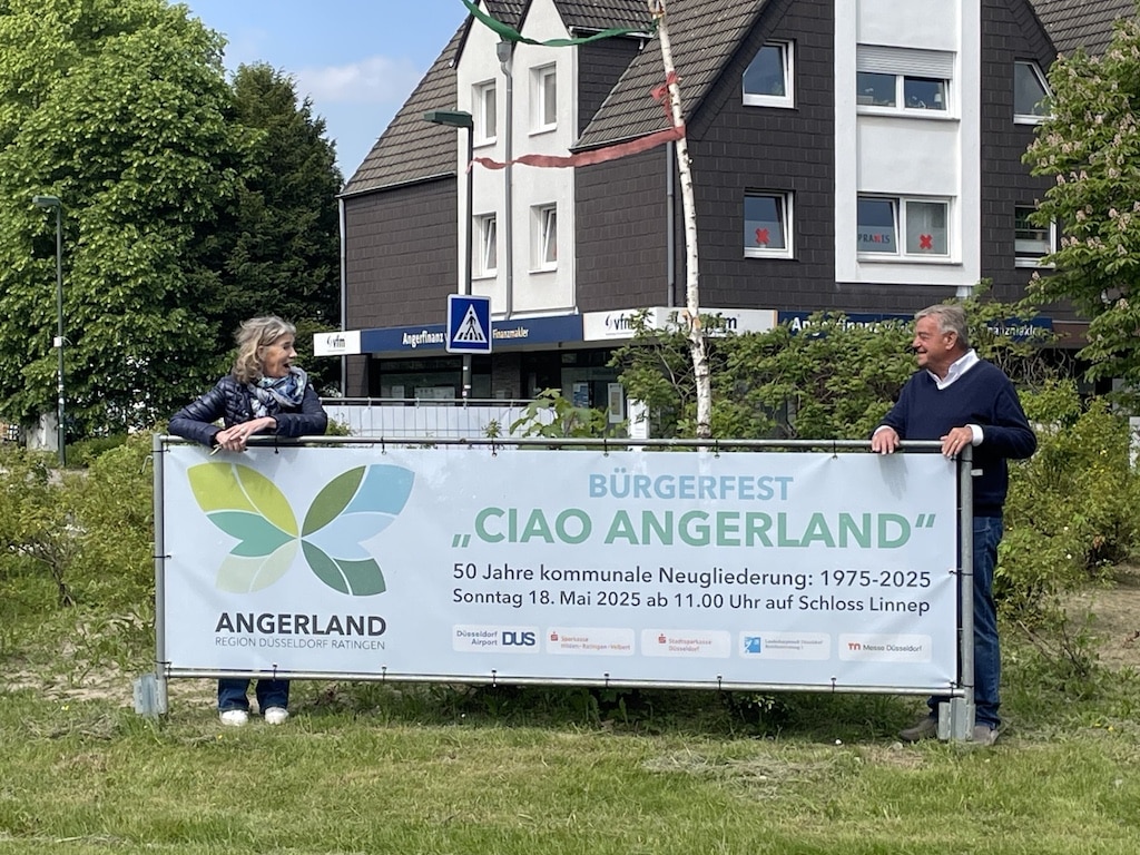 Zwei wichtige Mitstreiter des Projekts 'Ciao Angerland' - Andrea Lindenlaub und Wolfgang Küppers © LB/ Christof Roche