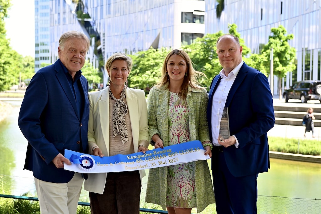  Peter Wienen - Chef der Interessengemeinschaft Kö- ,Andrea Greuner,  Andrea Höngesberg - GF Düsseldorfer Reiter- und Rennverein von 1844 e.V. - und  Dr. Alexander Bethke-Jaenicke - Präsident des Düsseldorfer Reiter- und Rennvereins © Lokalbüro