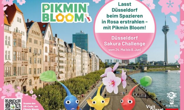 „Düsseldorf Sakura Challenge“: Digitale Kirschblüten treffen auf Stadterlebnis