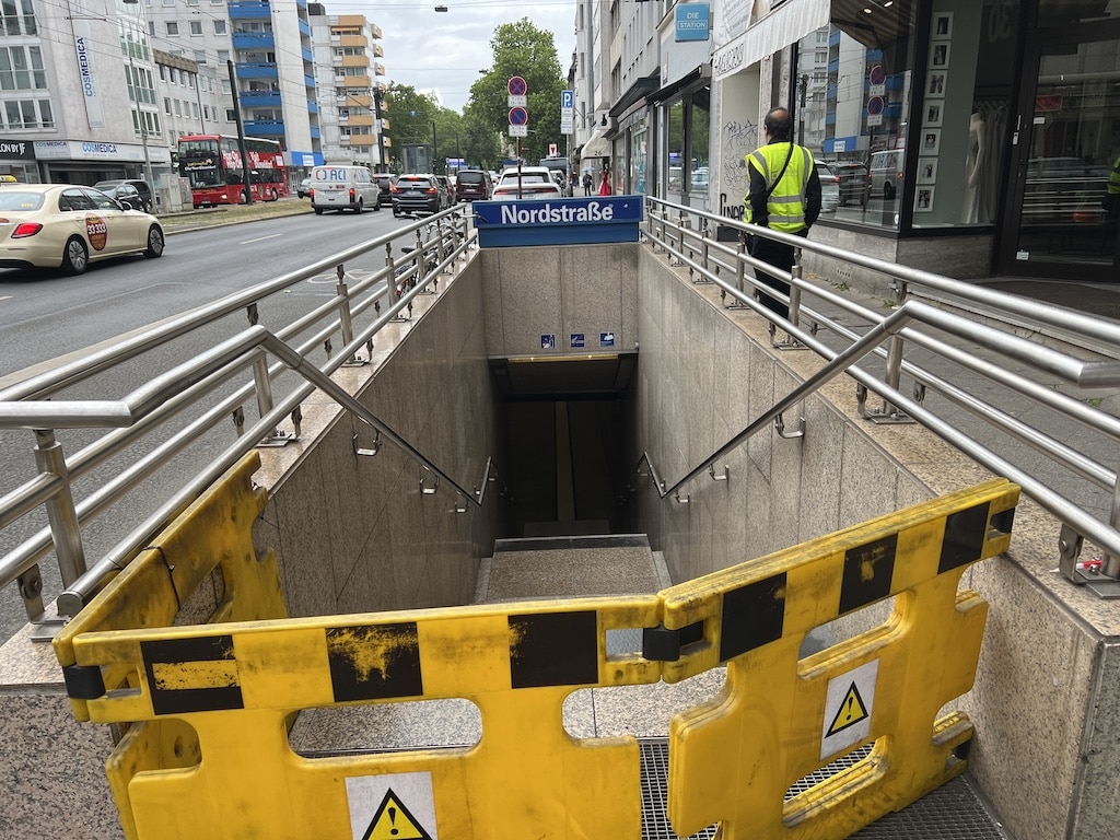 Sperrung U-Bahnhof Mordstraße © Lokalbüro