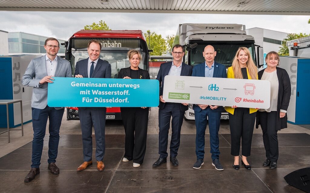 Leistungsstärkste Wasserstofftankstelle Europas eröffnet in Düsseldorf