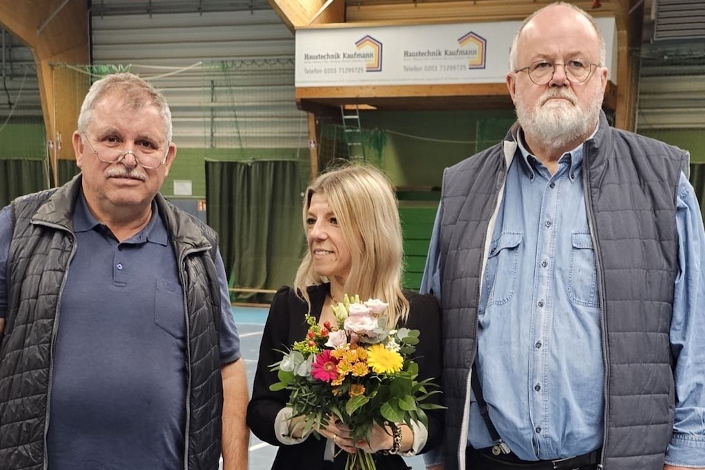 Der Geschäftsführende Vorstand mit Ferdinand Wolff, Jessica Ruman und Wolfgang Richter ©&nbsp;TVA