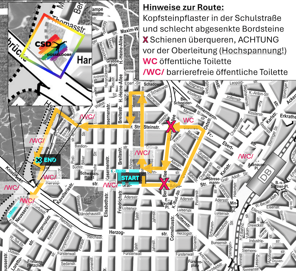 Neue Streckenführung :Quelle CSD