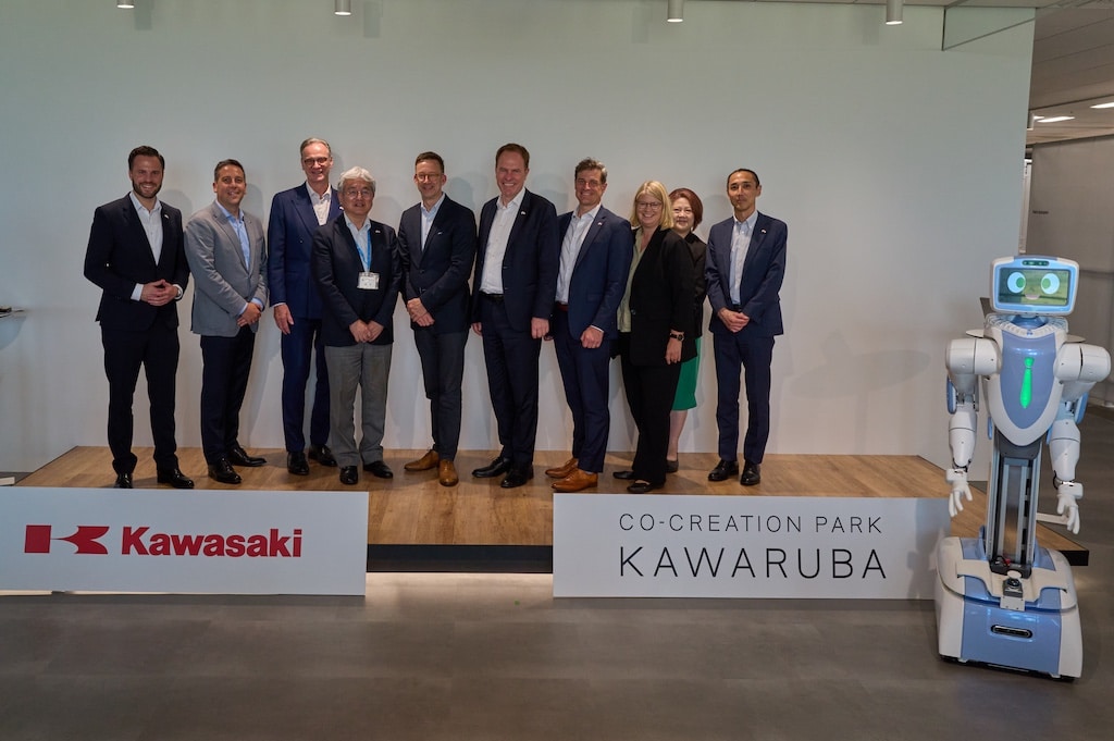 n der Haneda Innovation City, hat Kawasaki seine Roboter präsentiert und ein mit Wasserstoff betriebenes Motorrad vorgestellt. © Landeshauptstadt Düsseldorf