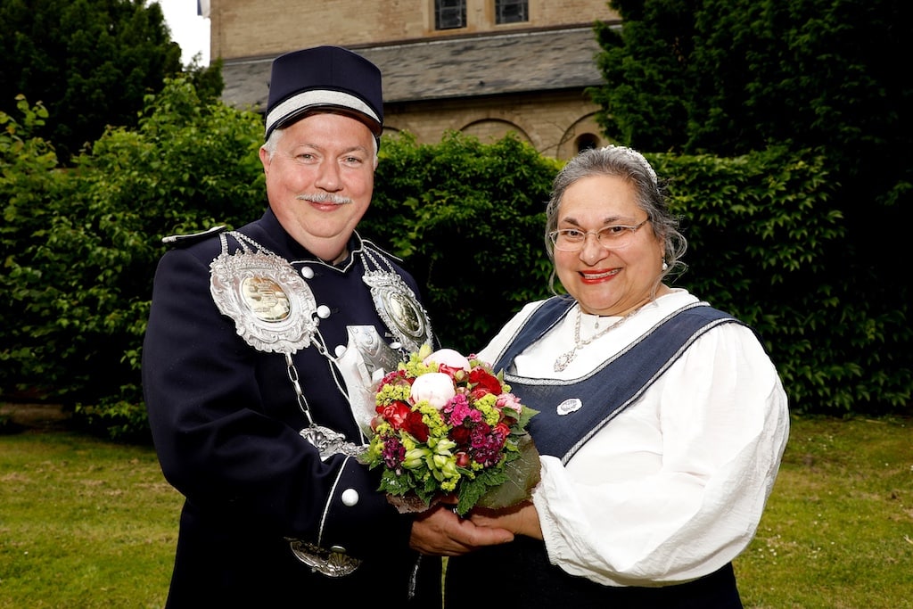 Kamini Govil-Willers und Nikolaus Paul Körner als noch amtierendes Kalkumer Schützenpaar freut sich auf viele Gäste aus Kalkum und Umgebung © St. Sebastianus Bruderschaft Kalkum 1429 e.V.