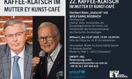 Wolfgang Bosbach beim 22. KaffeeKlatsch im Mutter Ey Kunst&nbsp;Café