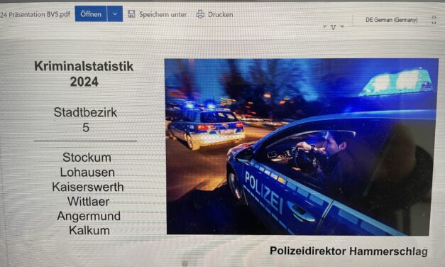 Mehr Kriminalität im Düsseldorfer Norden