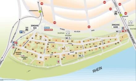 Kirmesplan der Großen Rheinkirmes 2025