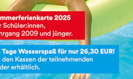 Sommerferienkarte 2025 für Düsseldorfer Bäder ab sofort erhältlich