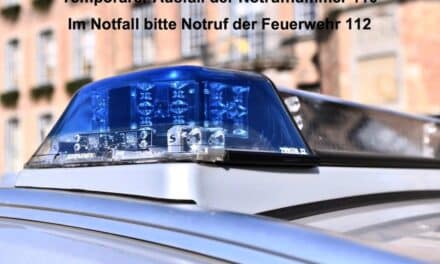 Temporärer Ausfall der Notrufnummer 110 – Feuerwehrnotruf 112 oder Rufnummer 8700 nutzen